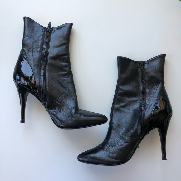 Jerome C. Rousseau VINTAGE Leather Stiletto Bootie - Picture 2 of 12